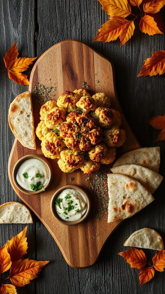 za atar cauliflower with tahini