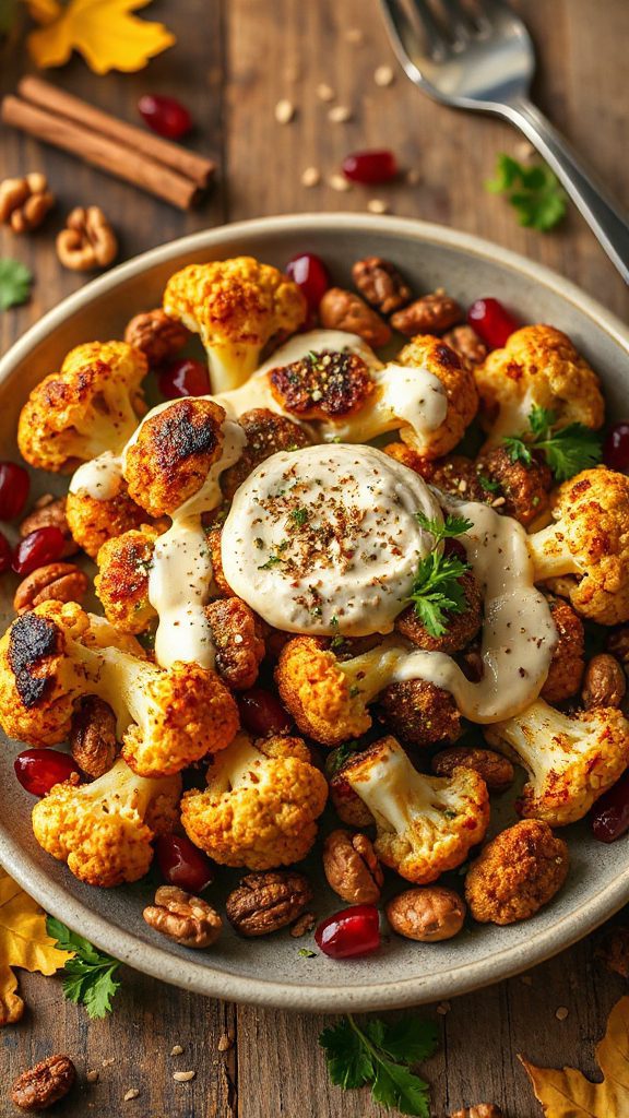 za atar roasted cauliflower delight