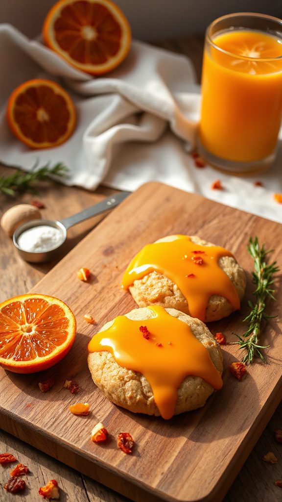 zesty blood orange cookies