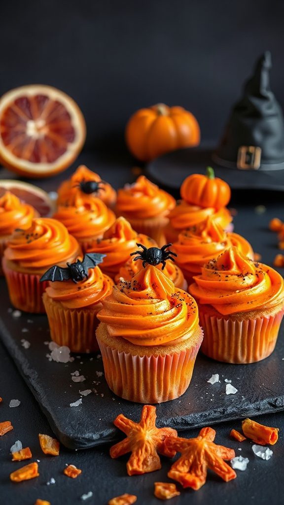 zesty blood orange cupcakes