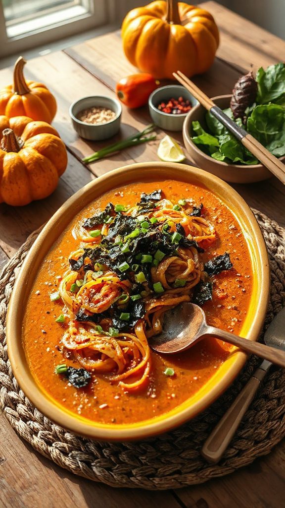 zesty pumpkin noodle casserole