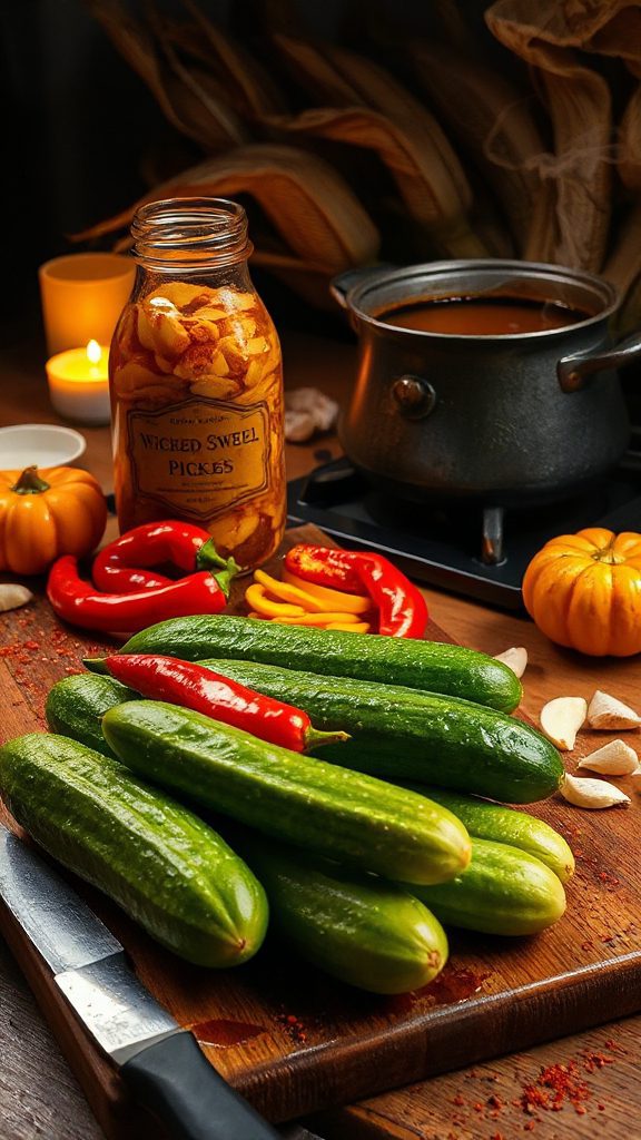 zesty sweet chili pickles