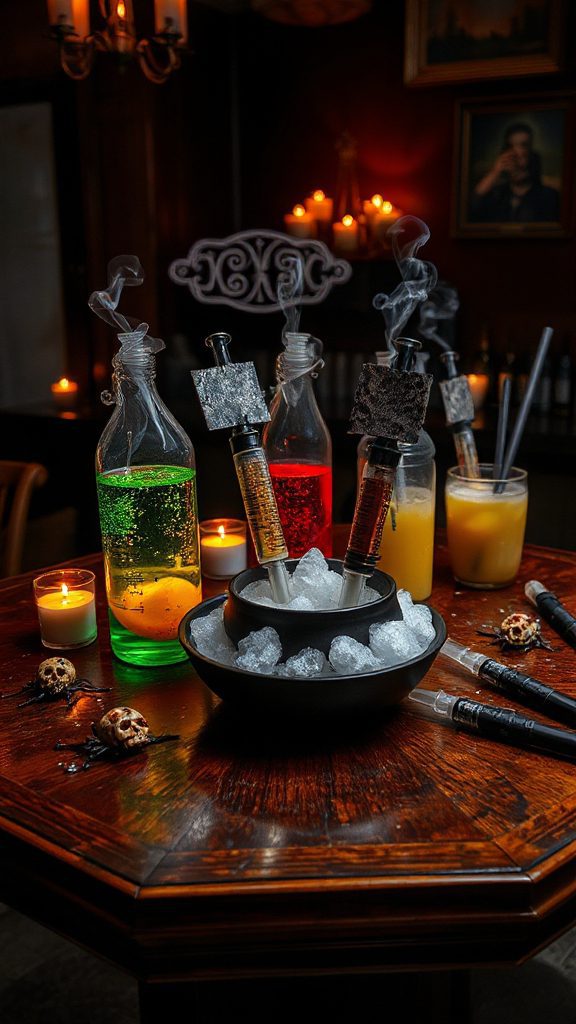 zombie themed cocktail shots