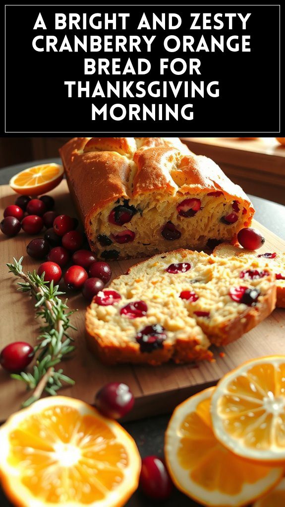 A Bright and Zesty Cranberry Orange Bread for Thanksgiving Morning