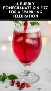 A Bubbly Pomegranate Gin Fizz for a Sparkling Celebration