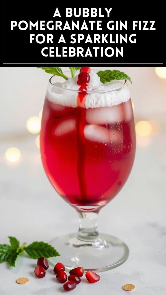 A Bubbly Pomegranate Gin Fizz for a Sparkling Celebration