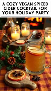 A Cozy Vegan Spiced Cider Cocktail for Your Holiday Party