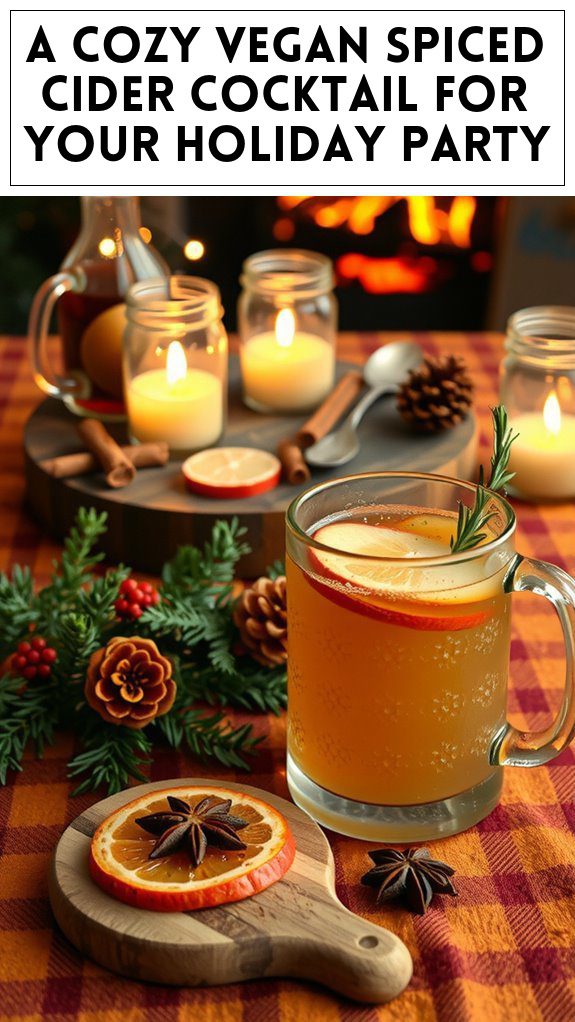 A Cozy Vegan Spiced Cider Cocktail for Your Holiday Party