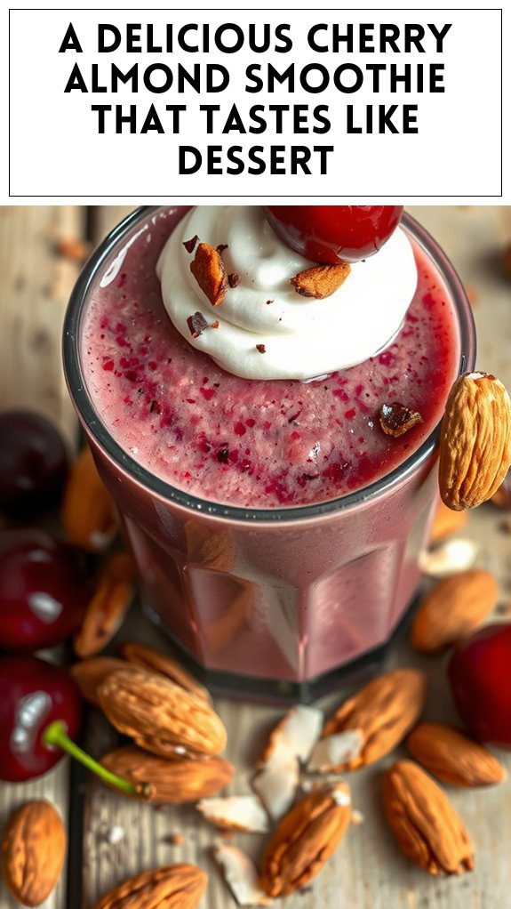 A Delicious Cherry Almond Smoothie That Tastes Like Dessert