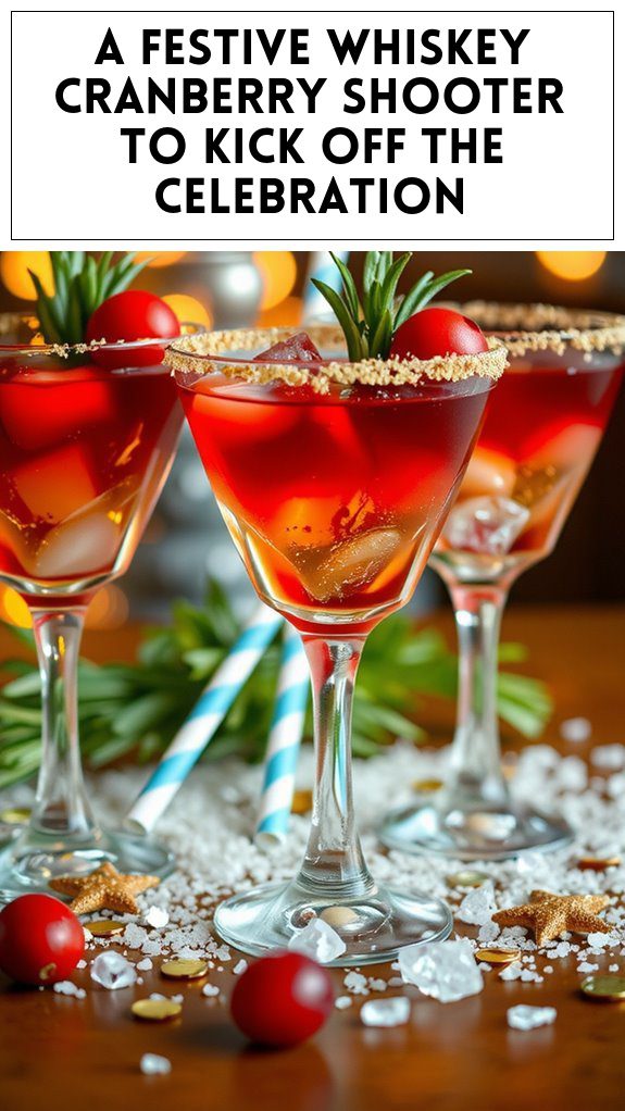 A Festive Whiskey Cranberry Shooter to Kick Off the Celebration