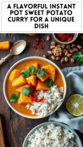 A Flavorful Instant Pot Sweet Potato Curry for a Unique Dish
