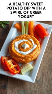 A Healthy Sweet Potato Dip With a Swirl of Greek Yogurt
