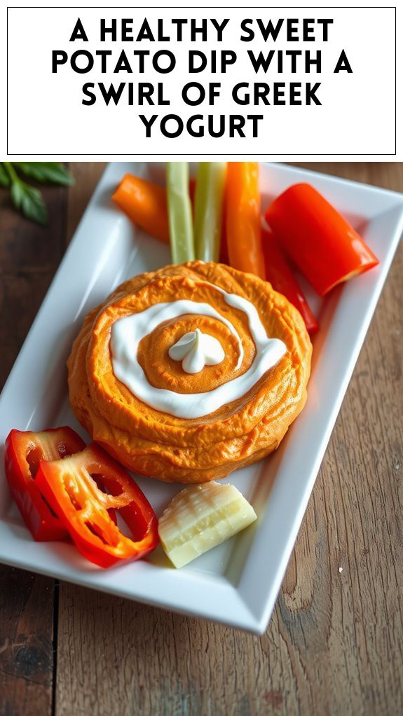 A Healthy Sweet Potato Dip With a Swirl of Greek Yogurt