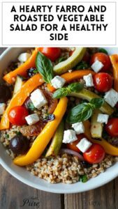 A Hearty Farro and Roasted Vegetable Salad for a Healthy Side
