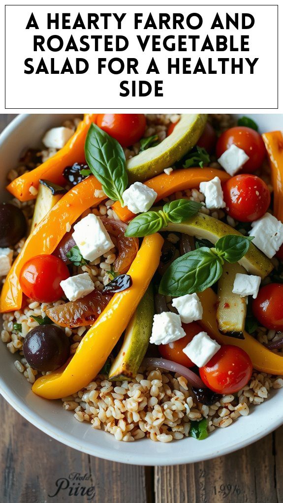 A Hearty Farro and Roasted Vegetable Salad for a Healthy Side