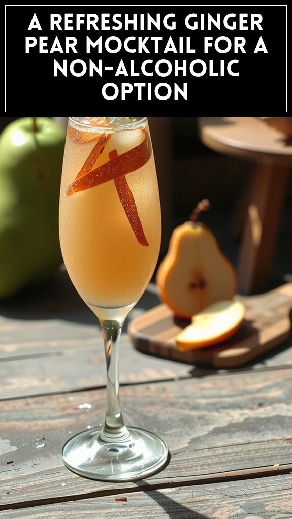 A Refreshing Ginger Pear Mocktail for a Non-Alcoholic Option
