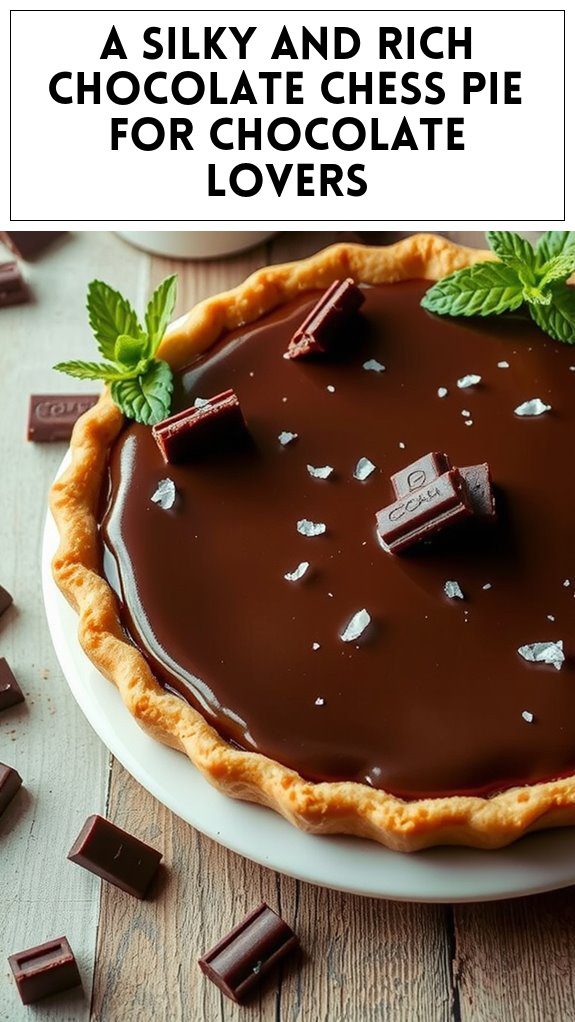 A Silky and Rich Chocolate Chess Pie for Chocolate Lovers