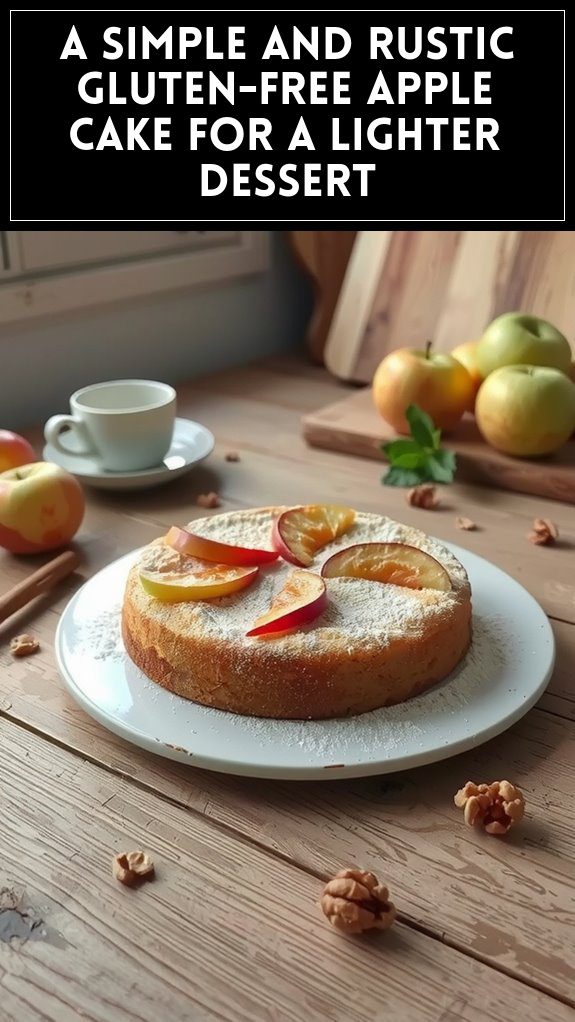 A Simple and Rustic Gluten-Free Apple Cake for a Lighter Dessert