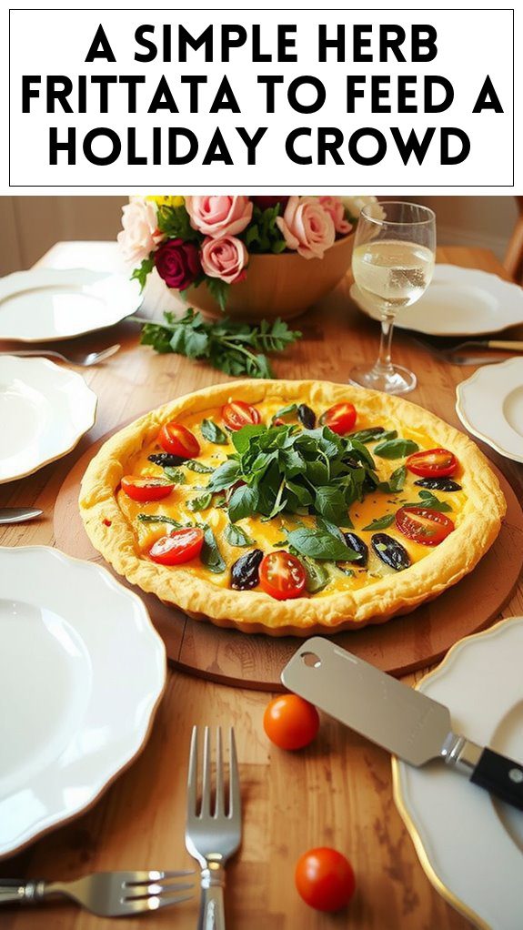 A Simple Herb Frittata to Feed a Holiday Crowd