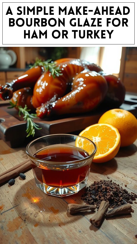 A Simple Make-Ahead Bourbon Glaze for Ham or Turkey