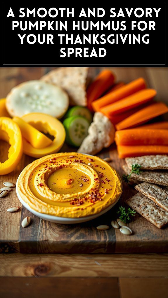 A Smooth and Savory Pumpkin Hummus for Your Thanksgiving Spread