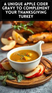 A Unique Apple Cider Gravy to Complement Your Thanksgiving Turkey