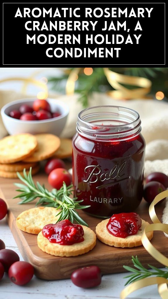 Aromatic Rosemary Cranberry Jam, a Modern Holiday Condiment