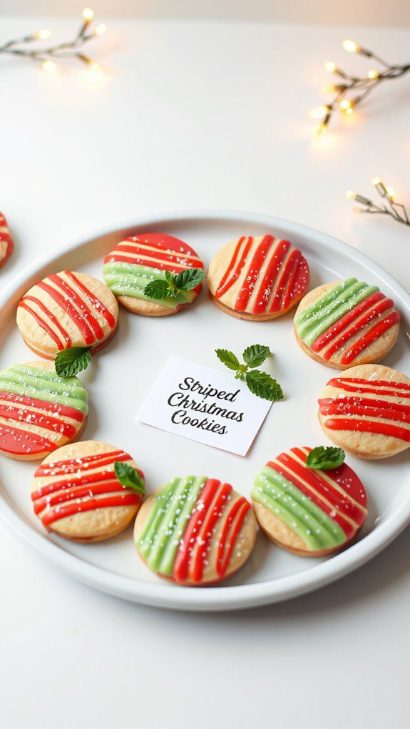 beautifully arranged festive cookies