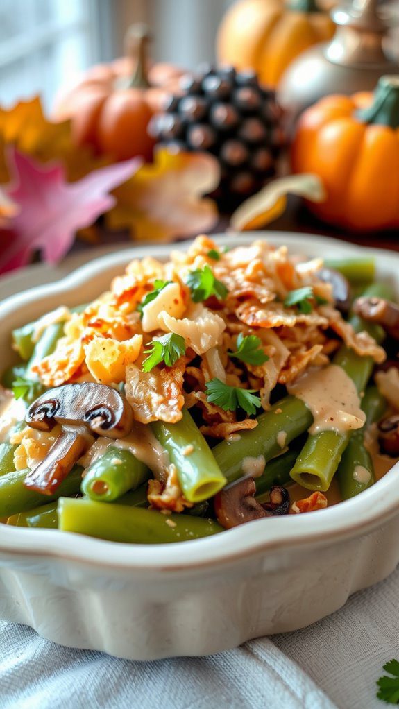 beautifully plated green beans