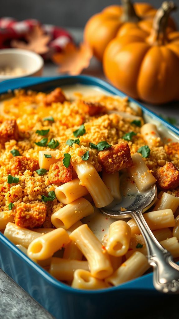 beautifully plated mac and cheese