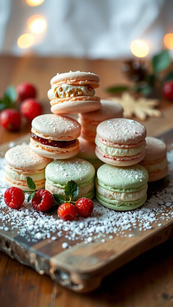 beautifully plated macaroons