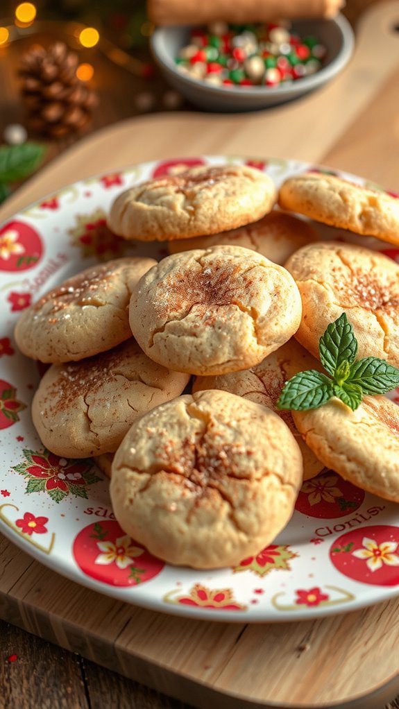 beautifully plated snickerdoodles delights