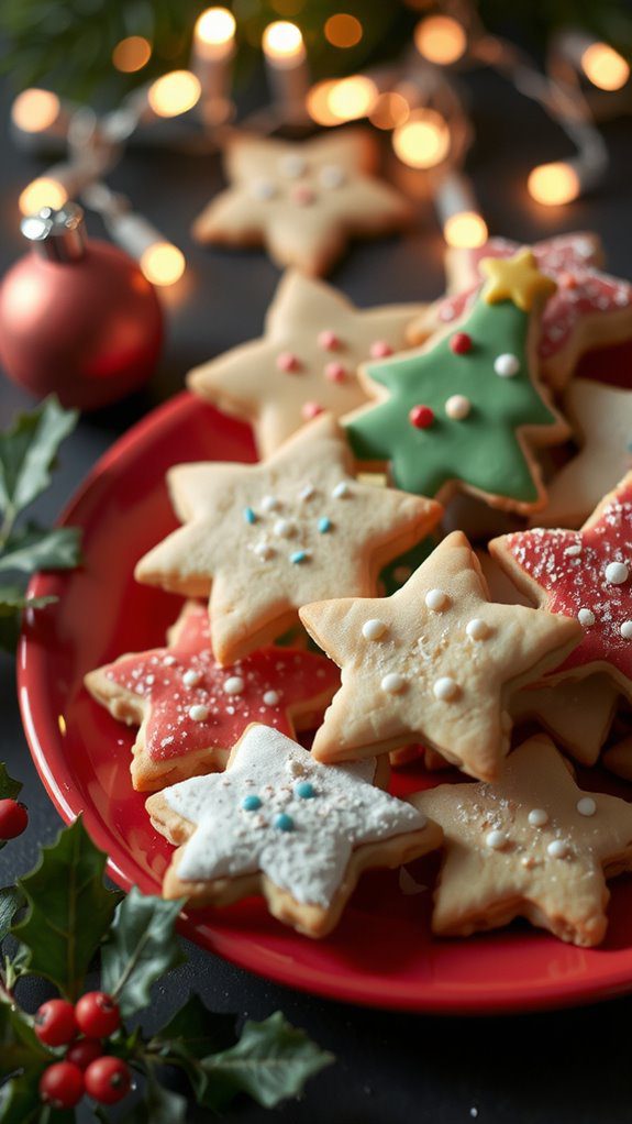 beautifully presented holiday cookies