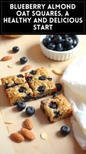 Blueberry Almond Oat Squares, a Healthy and Delicious Start