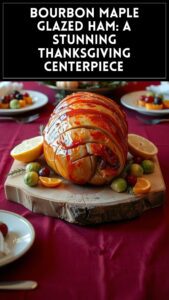 Bourbon Maple Glazed Ham: A Stunning Thanksgiving Centerpiece