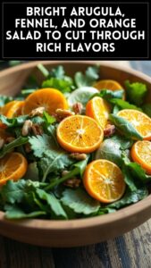Bright Arugula, Fennel, and Orange Salad to Cut Through Rich Flavors