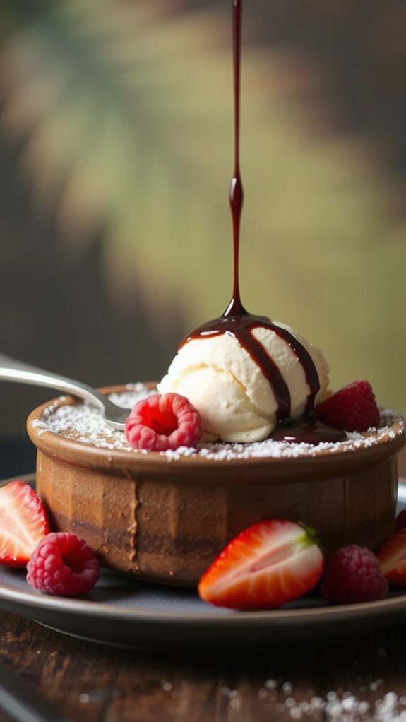 brownies with ice cream