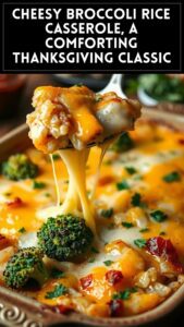 Cheesy Broccoli Rice Casserole, a Comforting Thanksgiving Classic