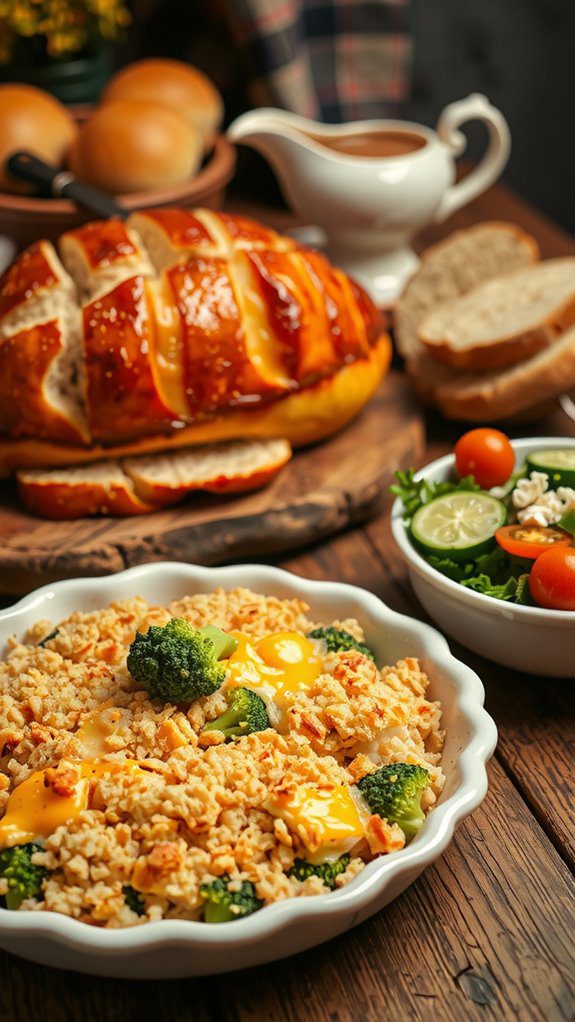 cheesy broccoli rice casserole pairings