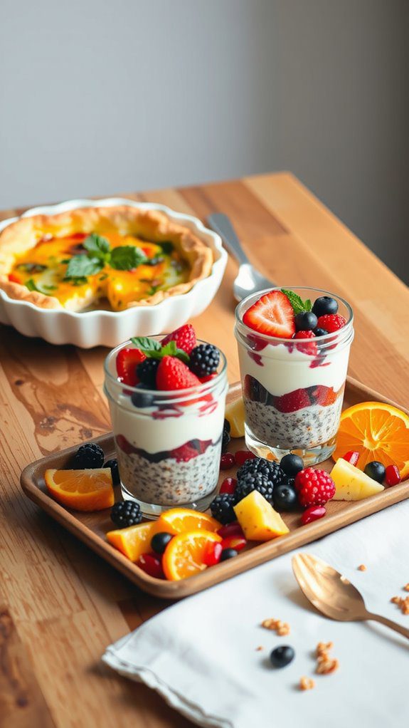 chia pudding parfait pairings