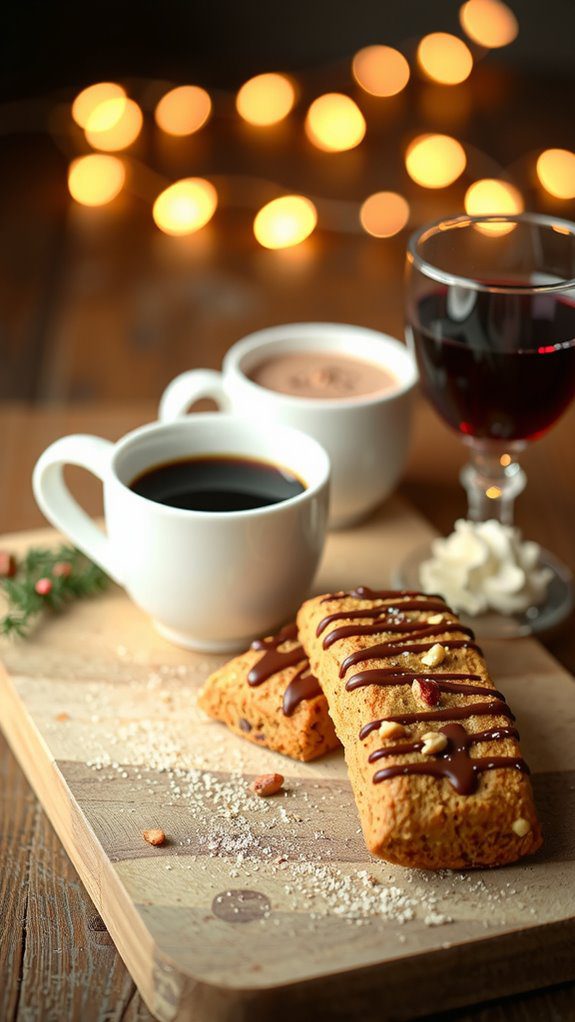 chocolate biscotti drink pairings