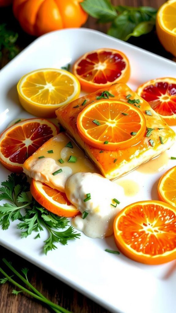 citrus salmon presentation tips