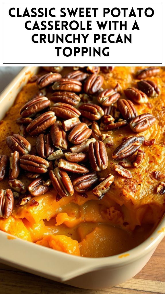 Classic Sweet Potato Casserole With a Crunchy Pecan Topping