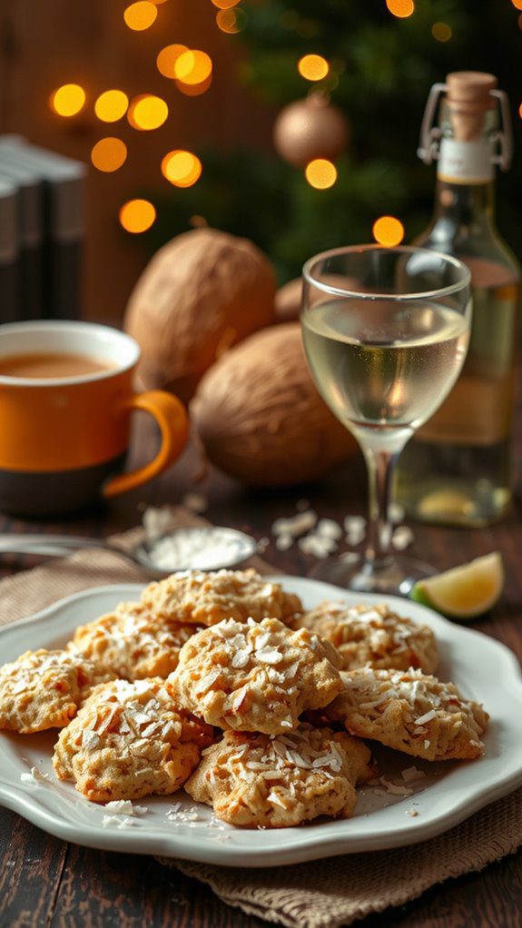 coconut cookie drink pairings