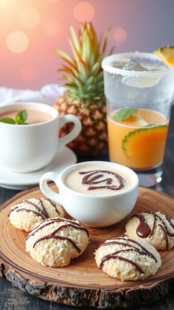 coconut cookie drink pairings