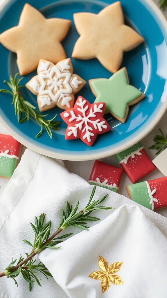 colorful cookies with embellishments