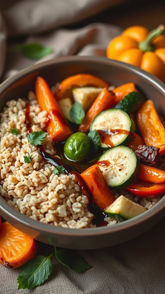 colorful fragrant balanced presentation