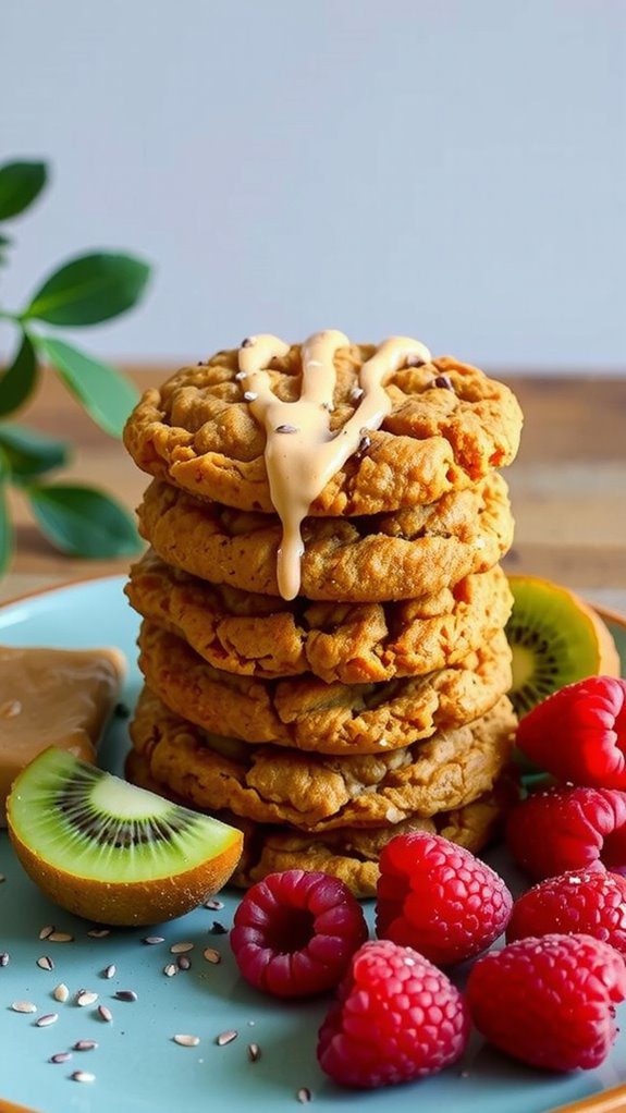 colorful tower cookie presentation