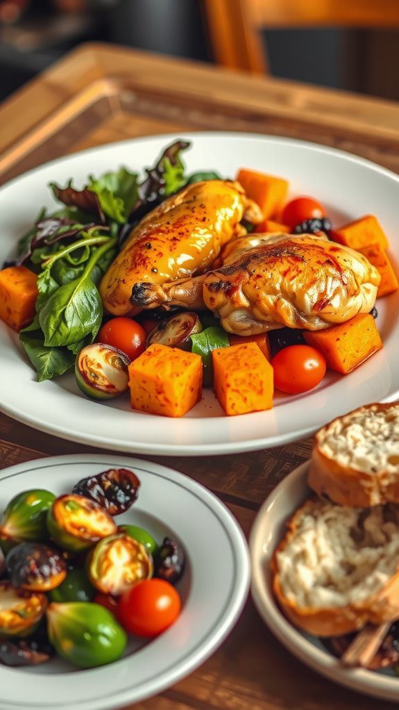 complement with vibrant sides