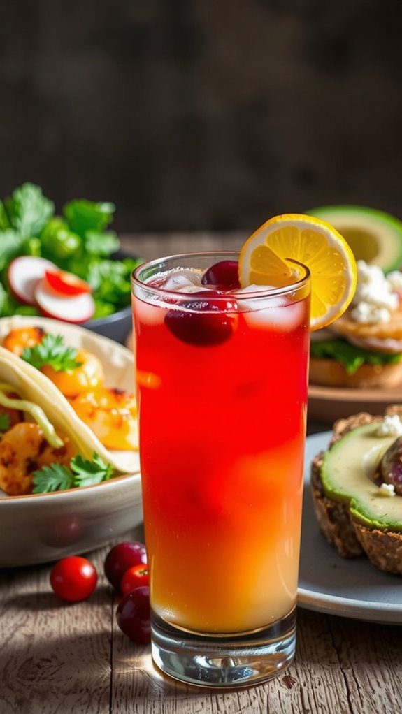 complementary dishes for cocktails